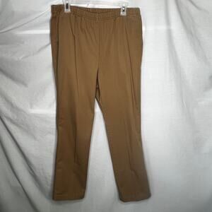 Land's End Khaki Pull On Pants Size 14 Petite